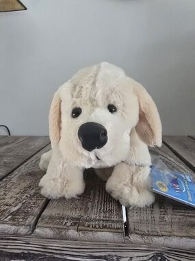 GANZ Plush Yellow Lab Cream & Beige Puppy Dog Toy - Soft Cuddly Stuffed Animal